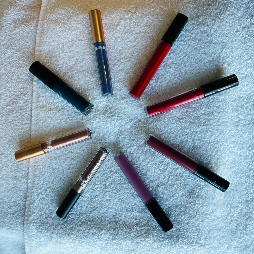 Lip Gloss Bundle — Pink, Plum, Bronze, Copper, Red, Blue, Teal - Picture 4 of 6